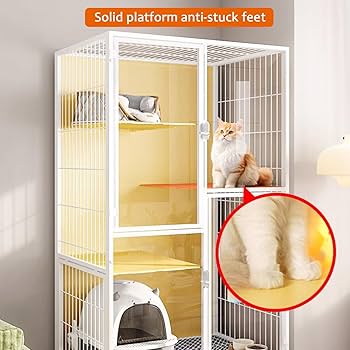 キャットケージ　キャットゲージ　猫用品　ペットケージ　多機能　ホワイト 楽天市場】猫 ケージ キャットケージ 3段 ペットケージ
